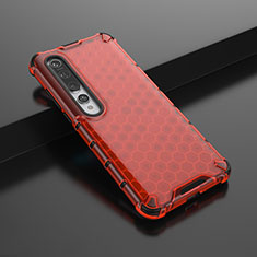 Silikon Hülle Handyhülle Ultra Dünn Schutzhülle Flexible Tasche C01 für Xiaomi Mi 10 Rot