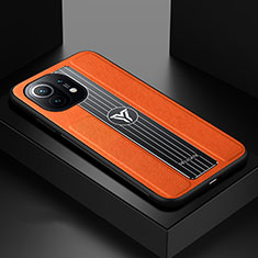 Silikon Hülle Handyhülle Ultra Dünn Schutzhülle Flexible Tasche C01 für Xiaomi Mi 11 5G Orange