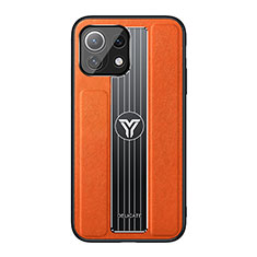 Silikon Hülle Handyhülle Ultra Dünn Schutzhülle Flexible Tasche C02 für Xiaomi Mi 11 Lite 5G Orange