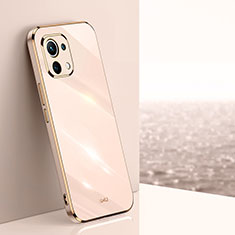 Silikon Hülle Handyhülle Ultra Dünn Schutzhülle Flexible Tasche C03 für Xiaomi Mi 11 5G Gold