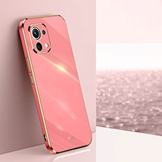 Silikon Hülle Handyhülle Ultra Dünn Schutzhülle Flexible Tasche C03 für Xiaomi Mi 11 Lite 5G Pink