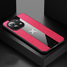 Silikon Hülle Handyhülle Ultra Dünn Schutzhülle Flexible Tasche C04 für Xiaomi Mi 11 5G Rot