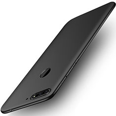 Silikon Hülle Handyhülle Ultra Dünn Schutzhülle für Huawei Y6 Prime (2018) Schwarz