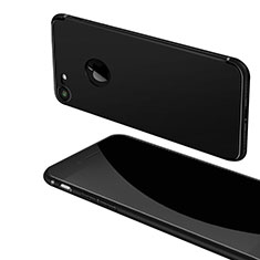 Silikon Hülle Handyhülle Ultra Dünn Schutzhülle Q04 für Apple iPhone 8 Schwarz