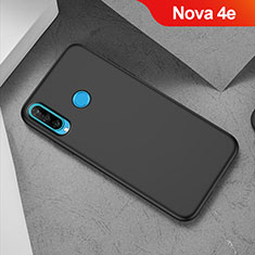 Silikon Hülle Handyhülle Ultra Dünn Schutzhülle S02 für Huawei Nova 4e Schwarz