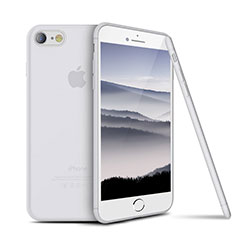 Silikon Hülle Handyhülle Ultra Dünn Schutzhülle S03 für Apple iPhone 7 Weiß