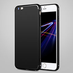 Silikon Hülle Handyhülle Ultra Dünn Schutzhülle S06 für Apple iPhone 7 Schwarz