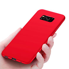 Silikon Hülle Handyhülle Ultra Dünn Schutzhülle S06 für Samsung Galaxy S8 Rot