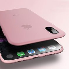 Silikon Hülle Handyhülle Ultra Dünn Schutzhülle S07 für Apple iPhone Xs Max Rosa