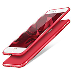 Silikon Hülle Handyhülle Ultra Dünn Schutzhülle S09 für Apple iPhone 7 Rot