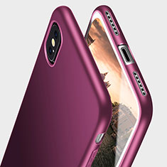 Silikon Hülle Handyhülle Ultra Dünn Schutzhülle S15 für Apple iPhone Xs Max Violett