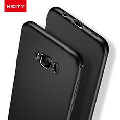 Silikon Hülle Handyhülle Ultra Dünn Schutzhülle Silikon für Samsung Galaxy S8 Schwarz