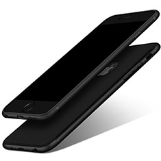 Silikon Hülle Handyhülle Ultra Dünn Schutzhülle Silikon mit Fingerring Ständer für Apple iPhone 6 Schwarz
