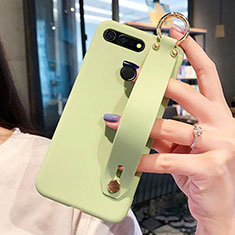 Silikon Hülle Handyhülle Ultra Dünn Schutzhülle Tasche C01 für Huawei Honor V20 Grün