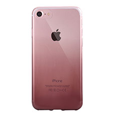 Silikon Hülle Handyhülle Ultra Dünn Schutzhülle Tasche Durchsichtig Farbverlauf G01 für Apple iPhone 8 Grau