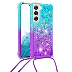 Silikon Hülle Handyhülle Ultra Dünn Schutzhülle Tasche Durchsichtig Farbverlauf Y01B für Samsung Galaxy S22 Plus 5G Plusfarbig