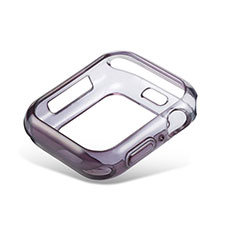 Silikon Hülle Handyhülle Ultra Dünn Schutzhülle Tasche Durchsichtig Transparent Farbverlauf G01 für Apple iWatch 5 40mm Schwarz