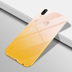 Silikon Hülle Handyhülle Ultra Dünn Schutzhülle Tasche Durchsichtig Transparent Farbverlauf G01 für Huawei Nova 3e Gelb