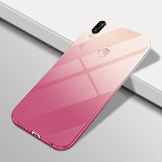 Silikon Hülle Handyhülle Ultra Dünn Schutzhülle Tasche Durchsichtig Transparent Farbverlauf G01 für Huawei Nova 3e Rosa