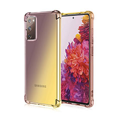 Silikon Hülle Handyhülle Ultra Dünn Schutzhülle Tasche Durchsichtig Transparent Farbverlauf G01 für Samsung Galaxy S20 FE (2022) 5G Braun