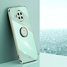 Silikon Hülle Handyhülle Ultra Dünn Schutzhülle Tasche Flexible mit Magnetisch Fingerring Ständer XL1 für Xiaomi Mi 10T Lite 5G Grün