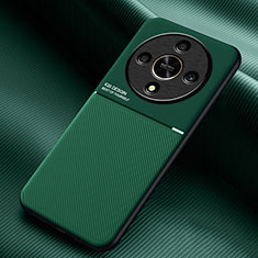 Silikon Hülle Handyhülle Ultra Dünn Schutzhülle Tasche Flexible mit Magnetisch für Huawei Honor X9b 5G Grün