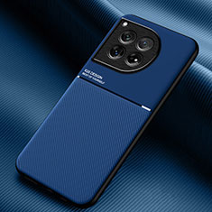 Silikon Hülle Handyhülle Ultra Dünn Schutzhülle Tasche Flexible mit Magnetisch für OnePlus 12 5G Blau