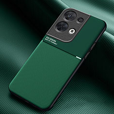 Silikon Hülle Handyhülle Ultra Dünn Schutzhülle Tasche Flexible mit Magnetisch für Oppo Reno8 Pro+ Plus 5G Grün