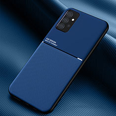 Silikon Hülle Handyhülle Ultra Dünn Schutzhülle Tasche Flexible mit Magnetisch für Samsung Galaxy A52 5G Blau