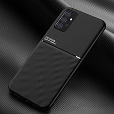 Silikon Hülle Handyhülle Ultra Dünn Schutzhülle Tasche Flexible mit Magnetisch für Samsung Galaxy A52 5G Schwarz