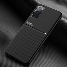 Silikon Hülle Handyhülle Ultra Dünn Schutzhülle Tasche Flexible mit Magnetisch für Samsung Galaxy S20 Lite 5G Schwarz