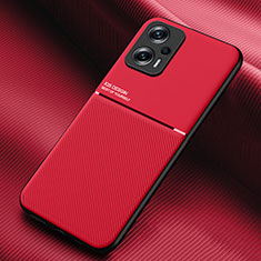 Silikon Hülle Handyhülle Ultra Dünn Schutzhülle Tasche Flexible mit Magnetisch für Xiaomi Poco X4 GT 5G Rot