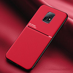 Silikon Hülle Handyhülle Ultra Dünn Schutzhülle Tasche Flexible mit Magnetisch für Xiaomi Redmi 10X Pro 5G Rot