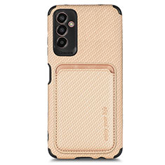 Silikon Hülle Handyhülle Ultra Dünn Schutzhülle Tasche Flexible mit Magnetisch S01D für Samsung Galaxy M13 5G Gold