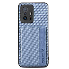 Silikon Hülle Handyhülle Ultra Dünn Schutzhülle Tasche Flexible mit Magnetisch S01D für Xiaomi Mi 11T Pro 5G Blau