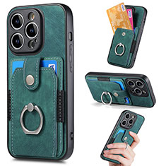 Silikon Hülle Handyhülle Ultra Dünn Schutzhülle Tasche Flexible mit Magnetisch S02D für Apple iPhone 13 Pro Max Grün
