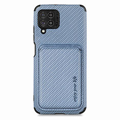 Silikon Hülle Handyhülle Ultra Dünn Schutzhülle Tasche Flexible mit Magnetisch S02D für Samsung Galaxy M62 4G Blau