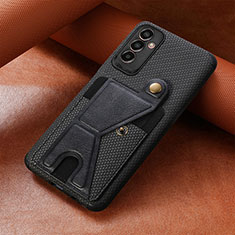 Silikon Hülle Handyhülle Ultra Dünn Schutzhülle Tasche Flexible mit Magnetisch S03D für Samsung Galaxy M13 4G Schwarz