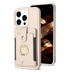 Silikon Hülle Handyhülle Ultra Dünn Schutzhülle Tasche Flexible mit Magnetisch S04D für Apple iPhone 13 Pro Max Gold