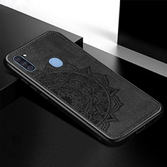 Silikon Hülle Handyhülle Ultra Dünn Schutzhülle Tasche Flexible mit Magnetisch S04D für Samsung Galaxy A11 Schwarz