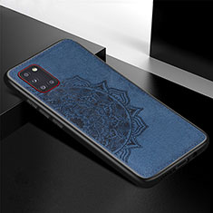 Silikon Hülle Handyhülle Ultra Dünn Schutzhülle Tasche Flexible mit Magnetisch S04D für Samsung Galaxy A31 Blau