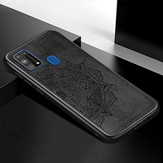 Silikon Hülle Handyhülle Ultra Dünn Schutzhülle Tasche Flexible mit Magnetisch S04D für Samsung Galaxy M21s Schwarz