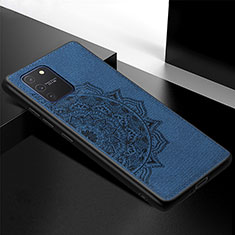 Silikon Hülle Handyhülle Ultra Dünn Schutzhülle Tasche Flexible mit Magnetisch S04D für Samsung Galaxy M80S Blau