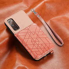 Silikon Hülle Handyhülle Ultra Dünn Schutzhülle Tasche Flexible mit Magnetisch S07D für Samsung Galaxy S20 Lite 5G Rosa