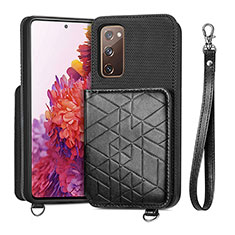 Silikon Hülle Handyhülle Ultra Dünn Schutzhülle Tasche Flexible mit Magnetisch S08D für Samsung Galaxy S20 FE (2022) 5G Schwarz