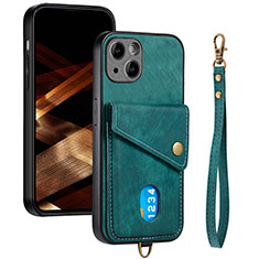 Silikon Hülle Handyhülle Ultra Dünn Schutzhülle Tasche Flexible mit Magnetisch S09D für Apple iPhone 13 Grün