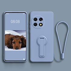 Silikon Hülle Handyhülle Ultra Dünn Schutzhülle Tasche Flexible mit Ständer für OnePlus 11 5G Lavendel Grau