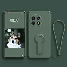 Silikon Hülle Handyhülle Ultra Dünn Schutzhülle Tasche Flexible mit Ständer für OnePlus 11 5G Nachtgrün