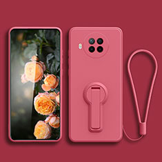 Silikon Hülle Handyhülle Ultra Dünn Schutzhülle Tasche Flexible mit Ständer für Xiaomi Mi 10T Lite 5G Pink