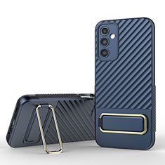 Silikon Hülle Handyhülle Ultra Dünn Schutzhülle Tasche Flexible mit Ständer KC1 für Samsung Galaxy A14 5G Blau